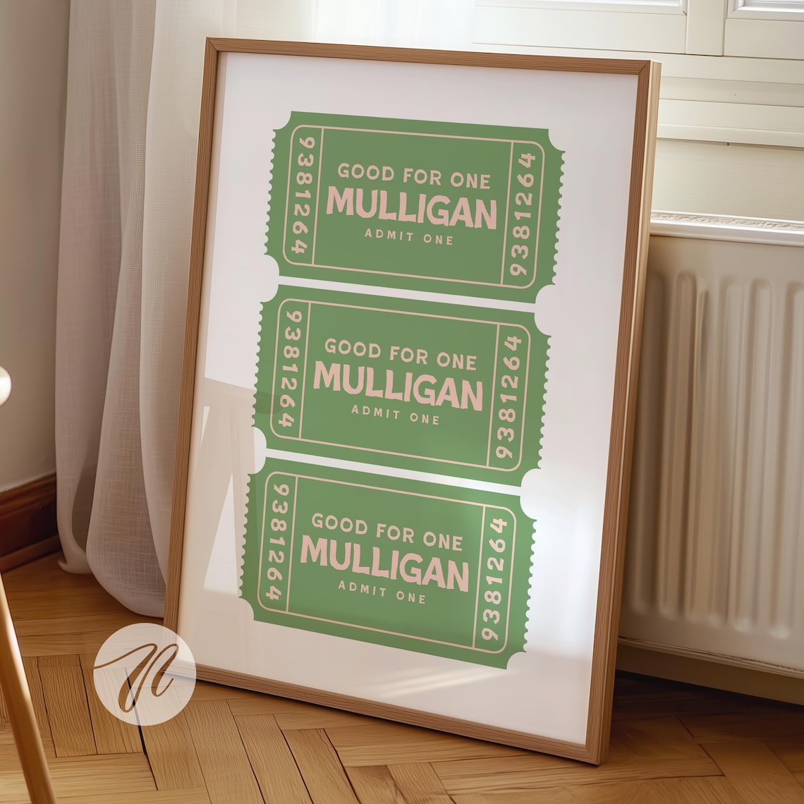 Good For One Mulligan Ticket Golf Humor Art Print