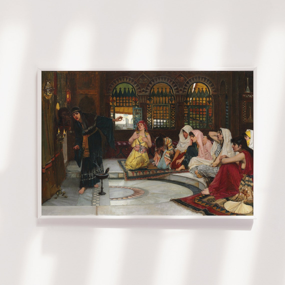 John William Waterhouse Consulting The Oracle 1884 Classic Poster