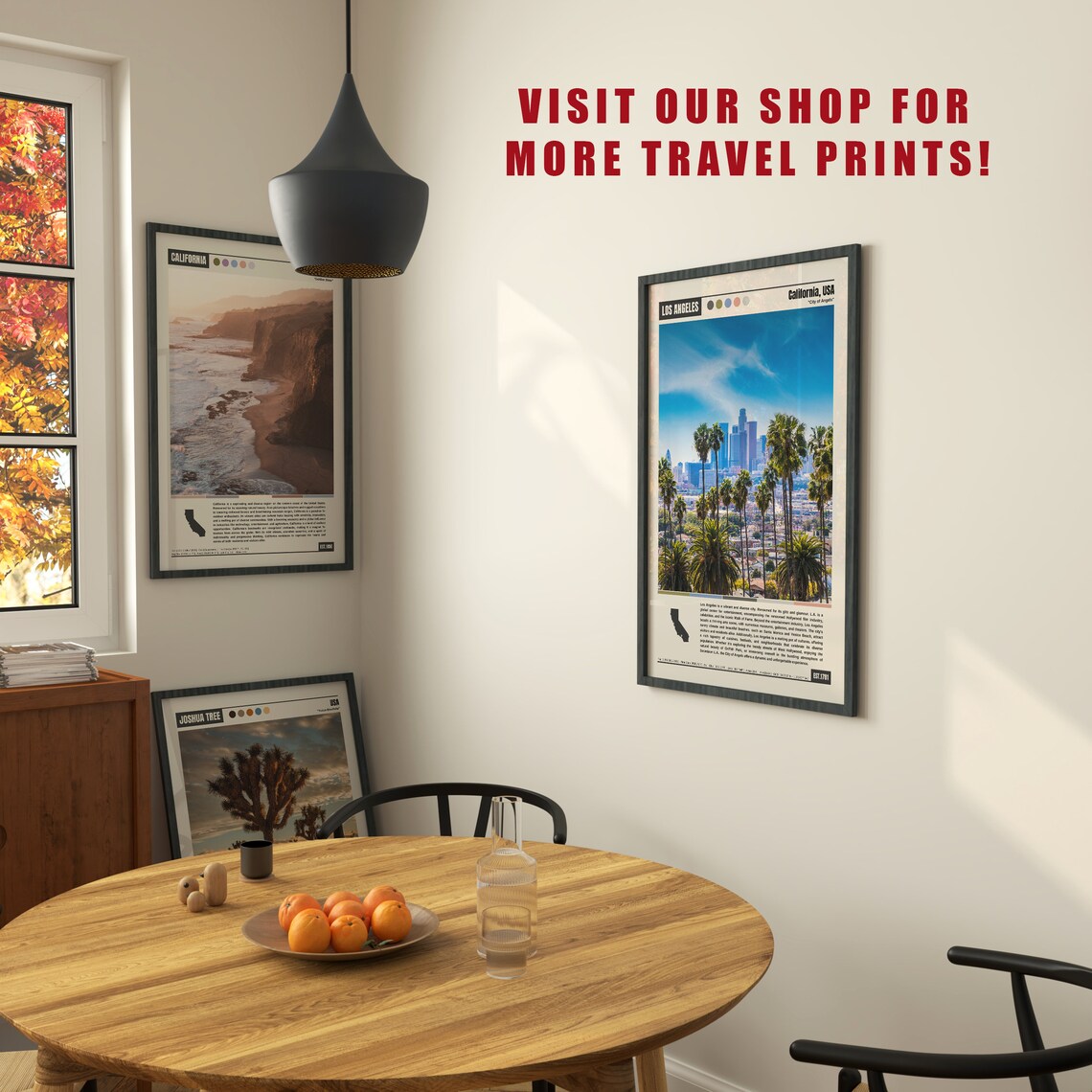 Los Angeles Travel Poster, Map Wall Art Print - Image 6