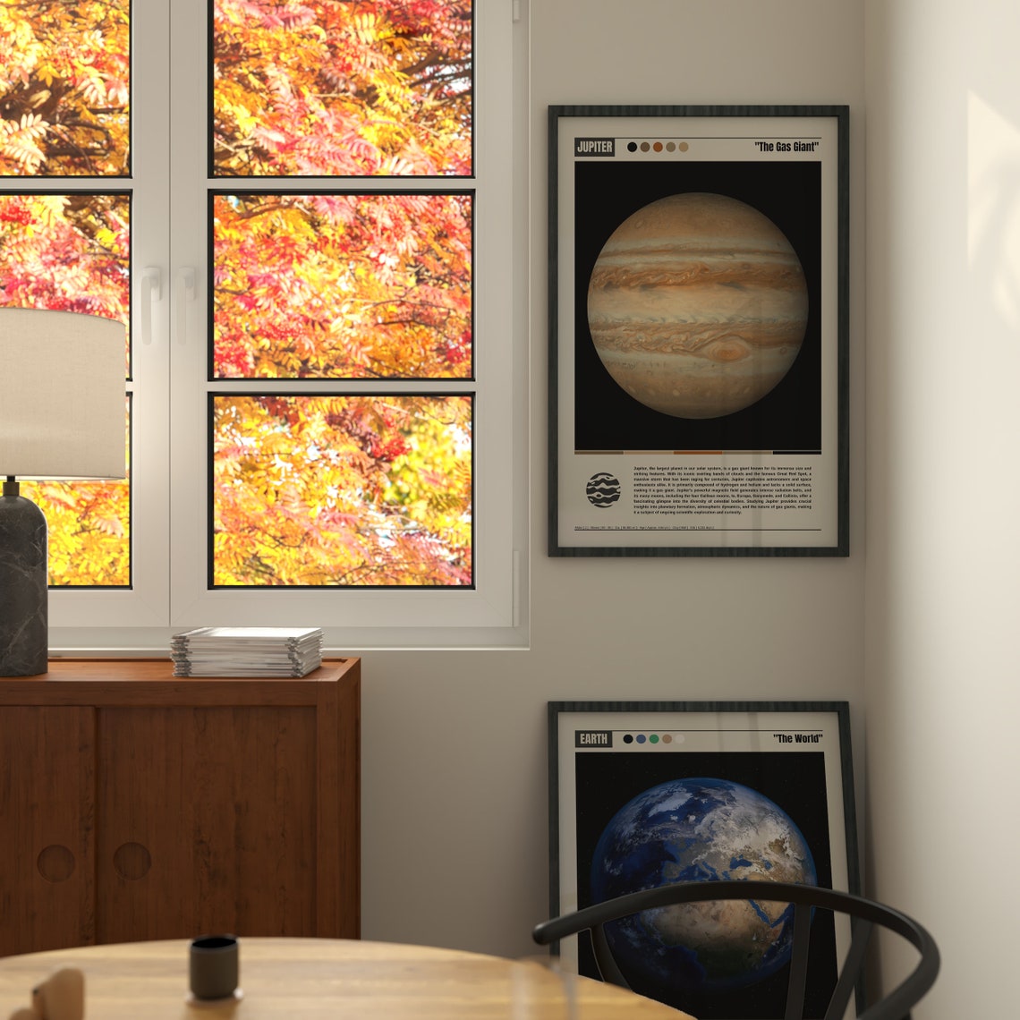 Jupiter The Gas Giant Planet Swirling Storms Space Photography Poster - Image 2