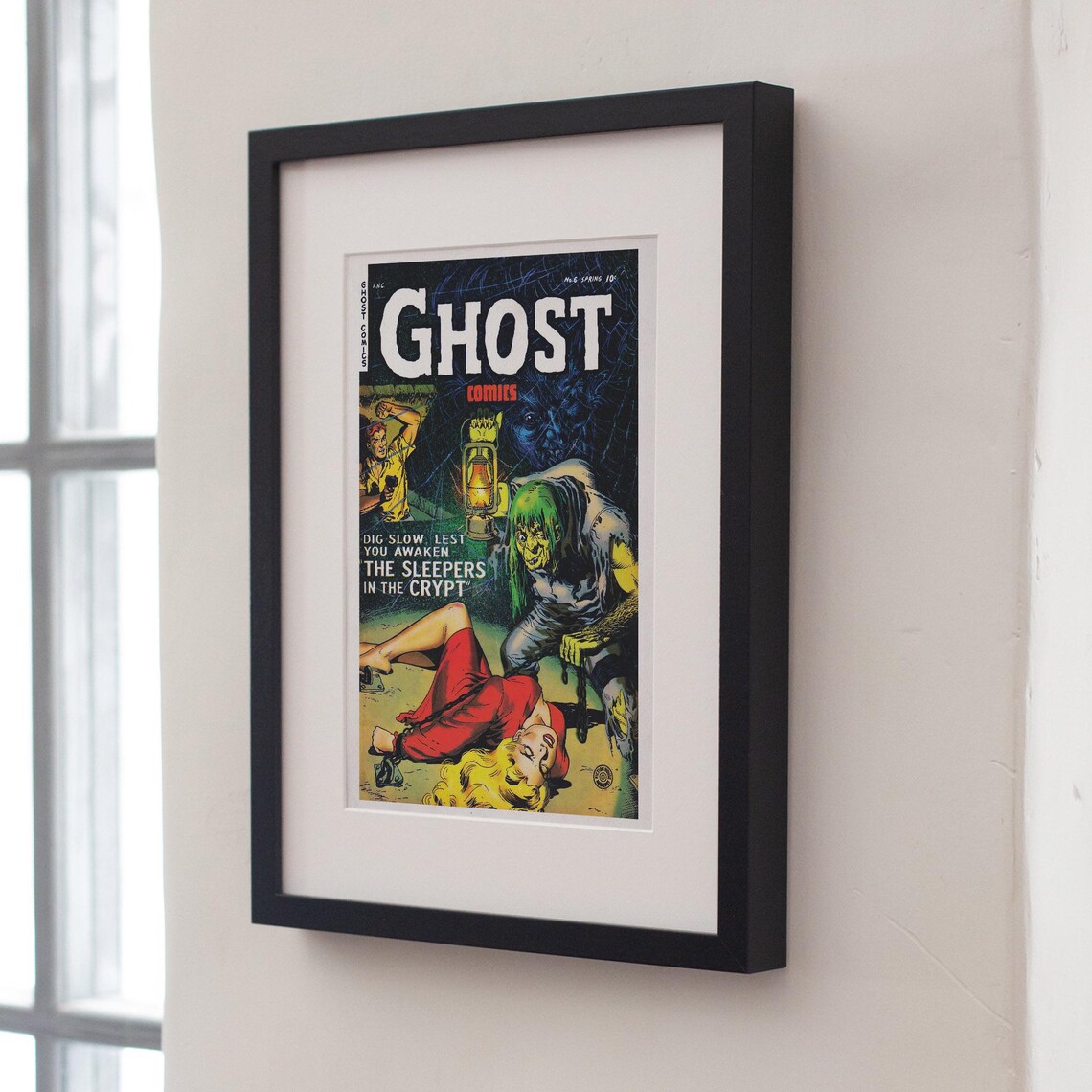 Ghost Comics No 6 Cover Spring Horror Comic Sleepers In The Crypt Poster - Image 3