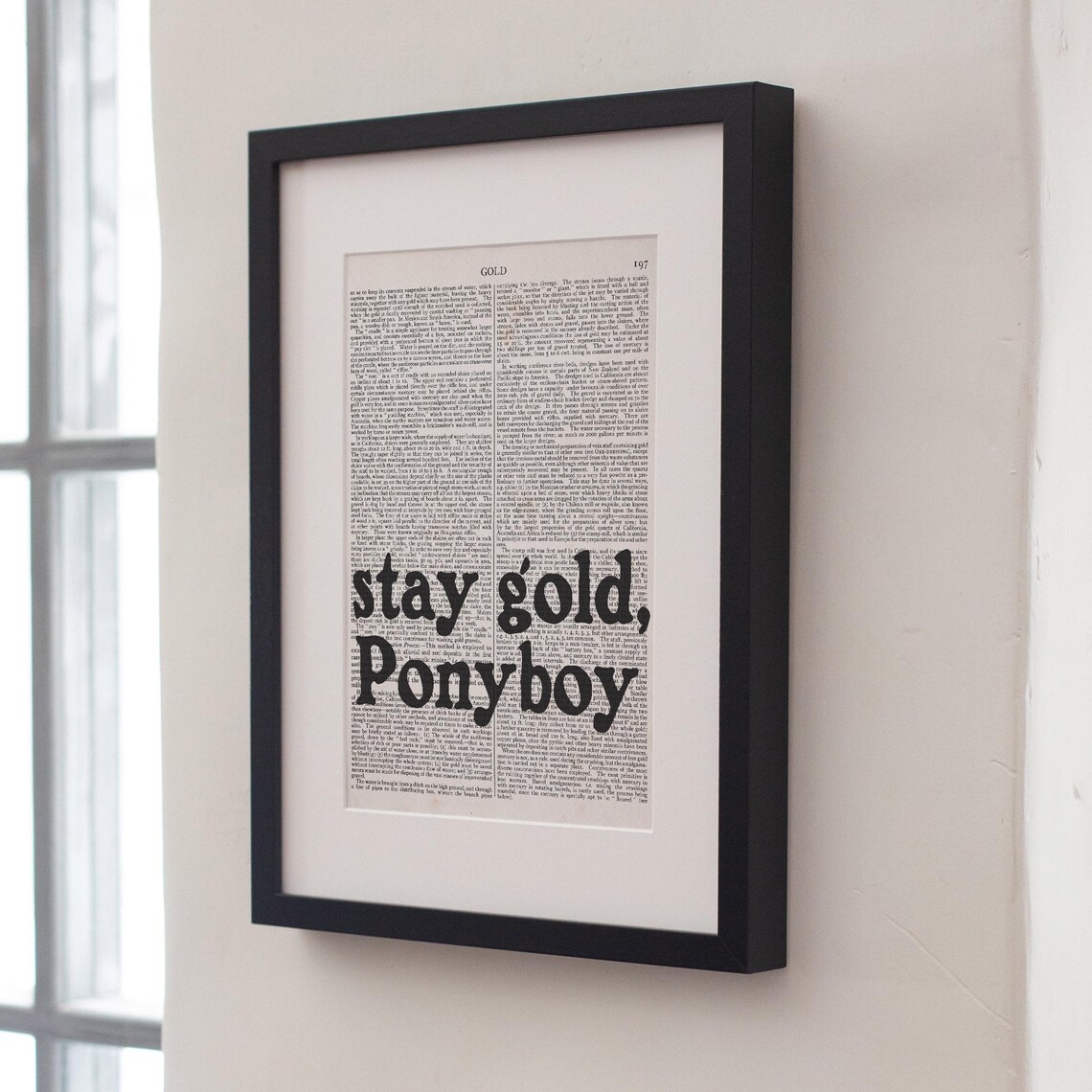 Stay Gold Ponyboy, The Outsiders Quote Art Print - Image 4