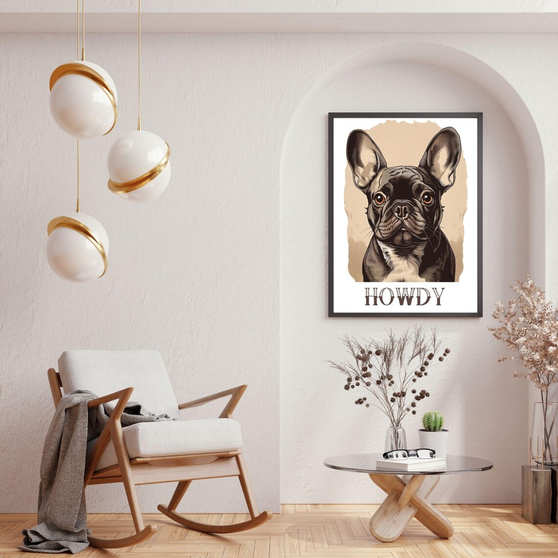 Vintage Portrait Pop Art French Bulldog Poster - Image 2