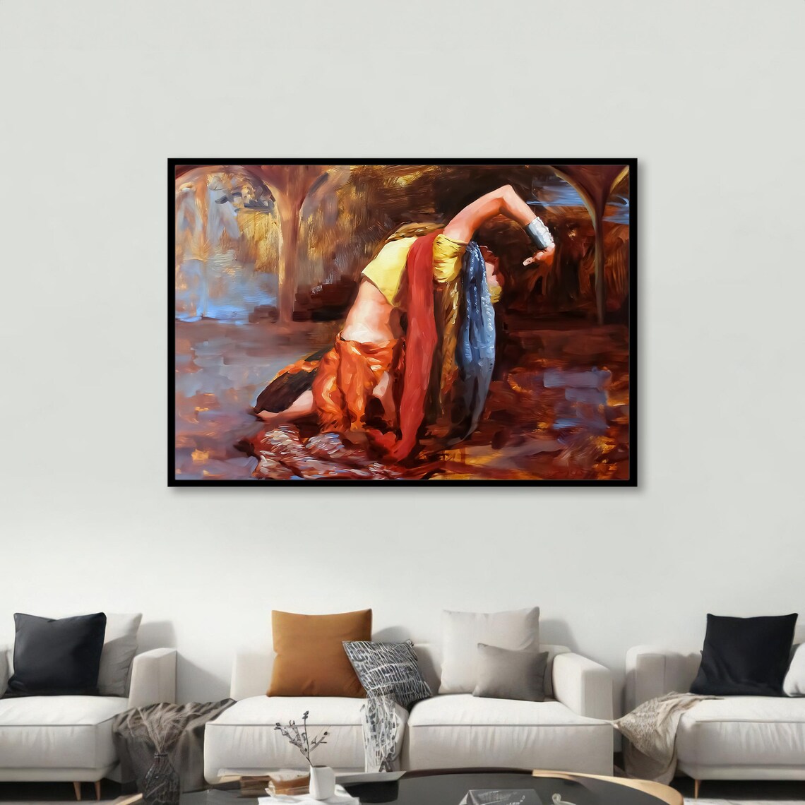 Exotic Dance Art Print, Vibrant Living Room Decor - Image 3