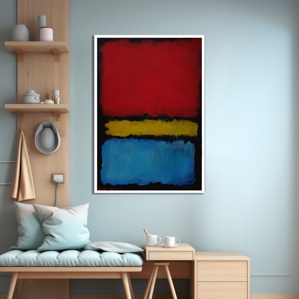 Mark Rokhto Inspired Abstract Art, Vibrant Modern - Image 4