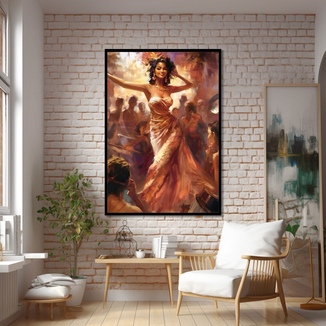 Party Scene Painting - Lively Home Decor Art - Image 2