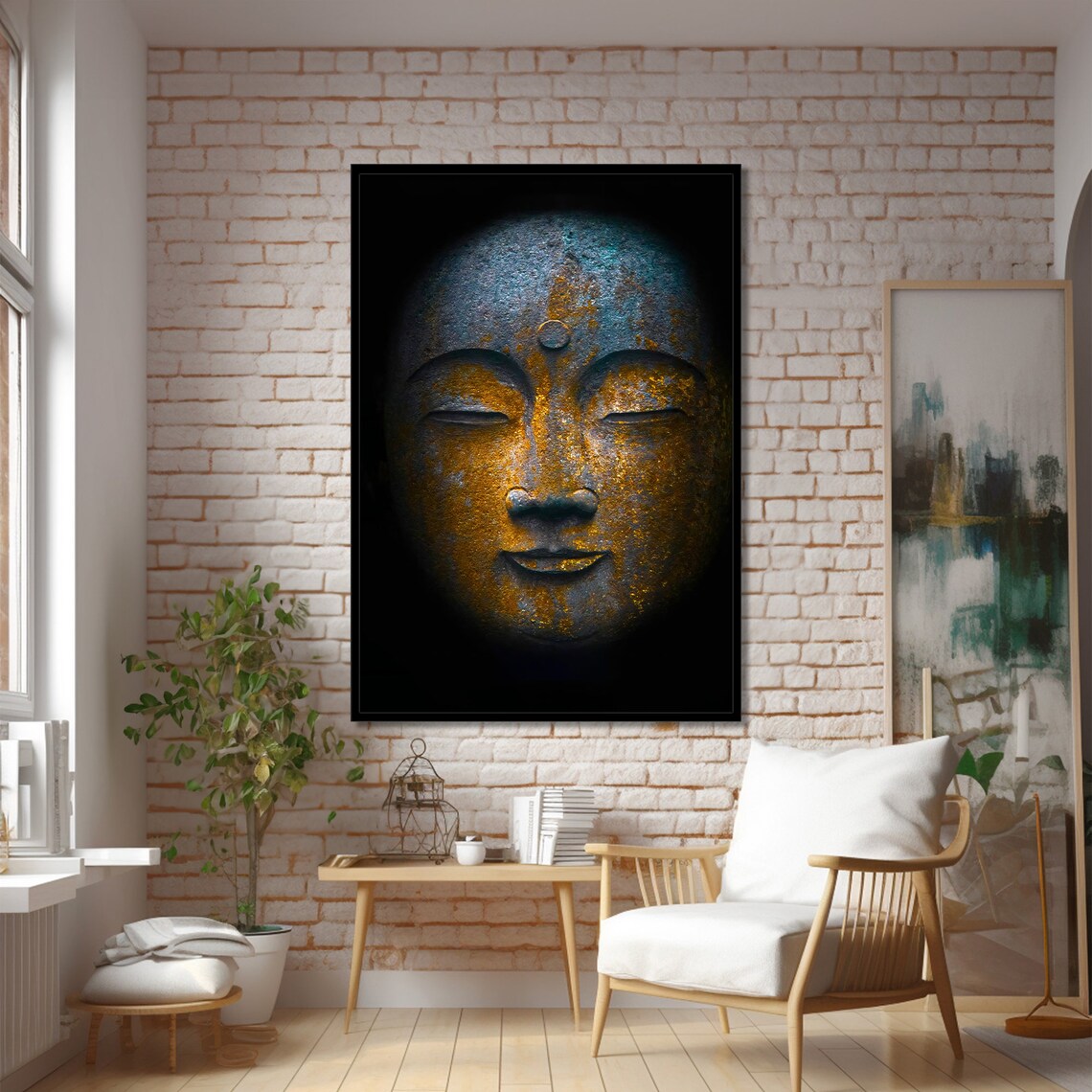 Serene Buddha Painting, Meditative Wall Decor - Image 2