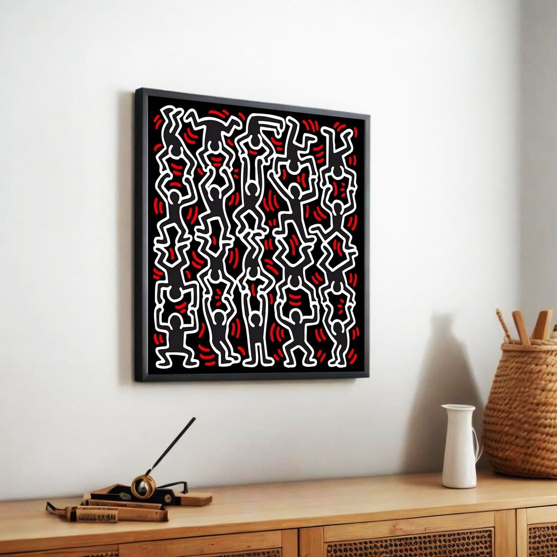 Dancing Figures Abstract Graffiti Art, Urban Decor - Image 5