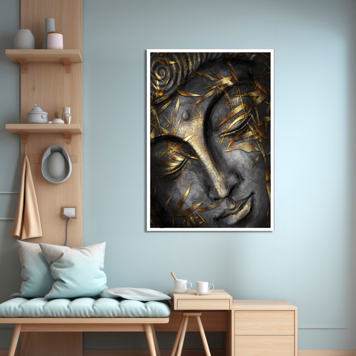 Buddha Painting, Luxurious Meditation Wall Decor - Image 4