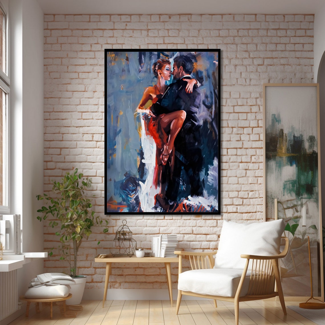 Tango Dance Painting, Modern Home Decor - Image 3