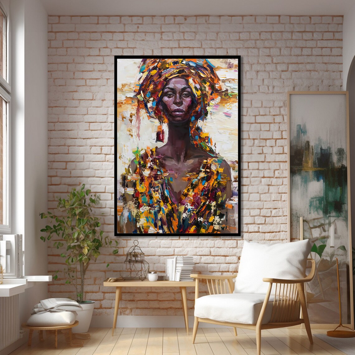 African Woman Art, Contemporary Style - Image 2