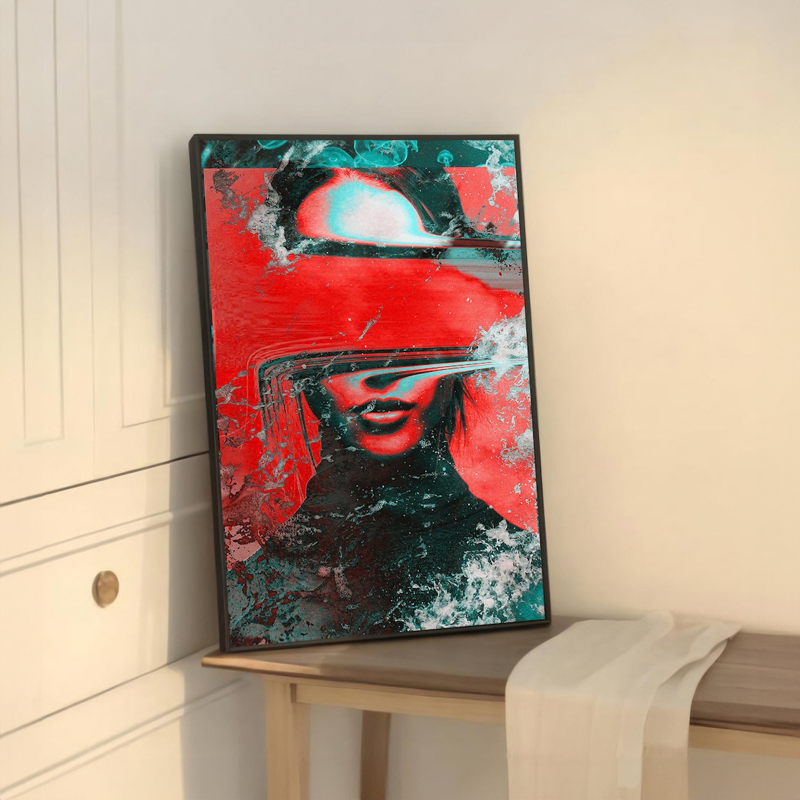 Abstract Woman Art Print, Modern Contemporary Decor - Image 5