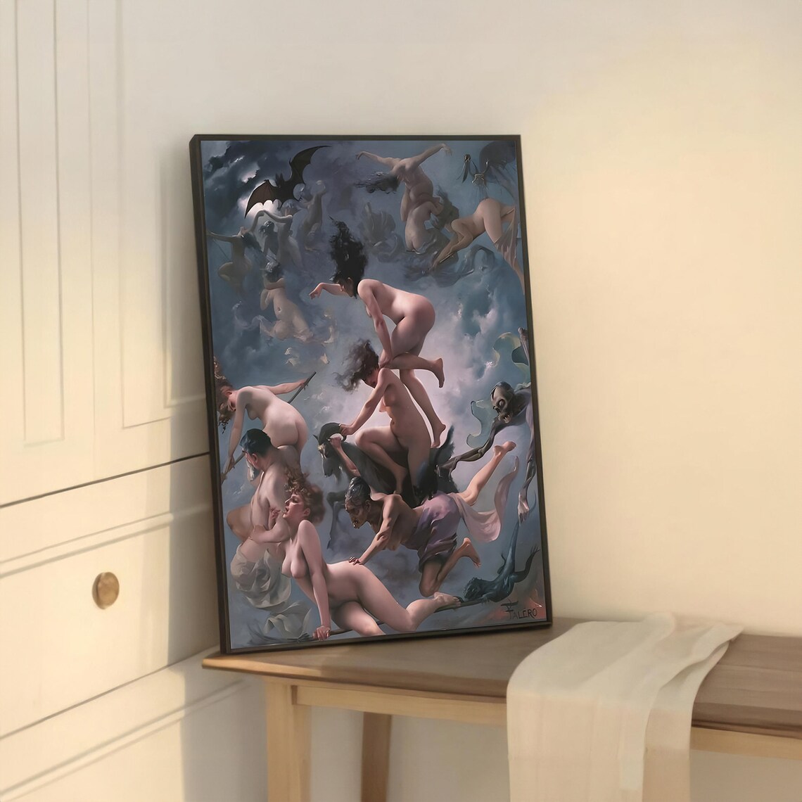 Reverie Of Celestial Beings, Nude Fantasy Art Print - Image 5
