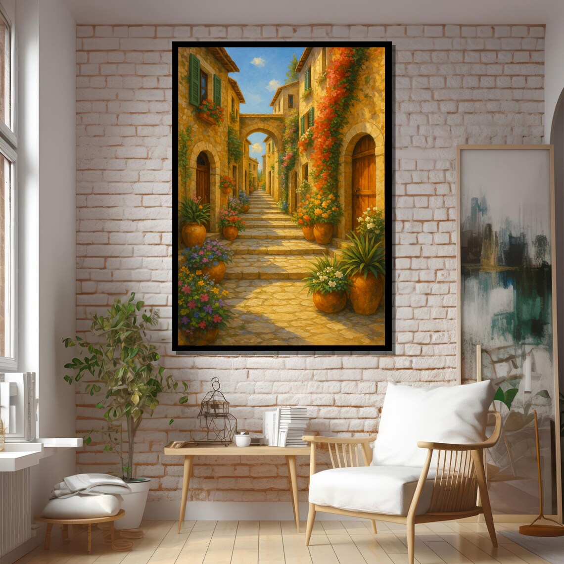 Mediterranean Stone Alley Art Print - Image 5