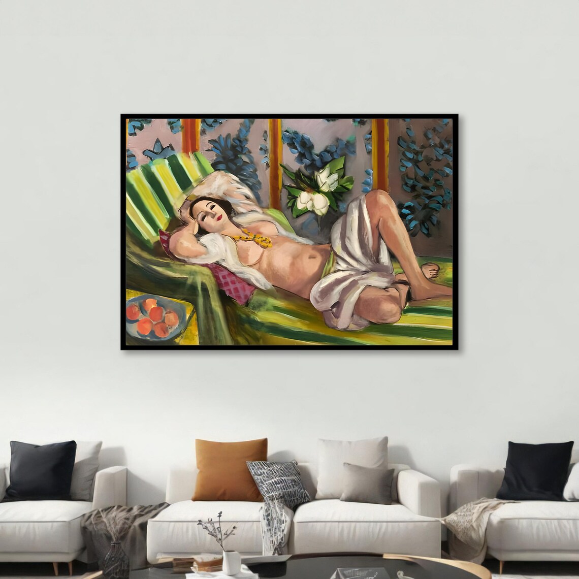 Reclining Nude, Henri Matisse Inspired Art Print - Image 4
