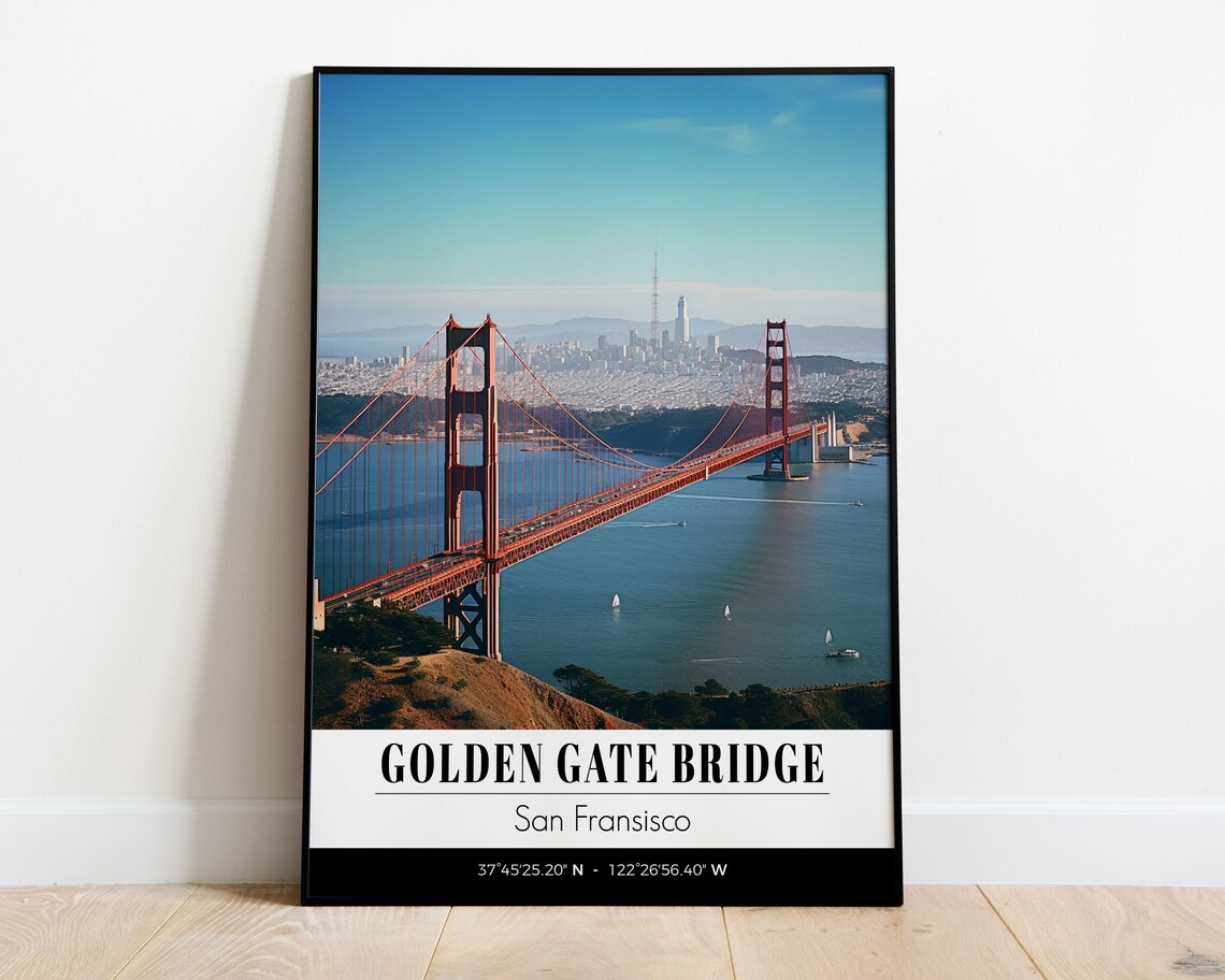 Golden Gate Bridge Print San Francisco Art Print