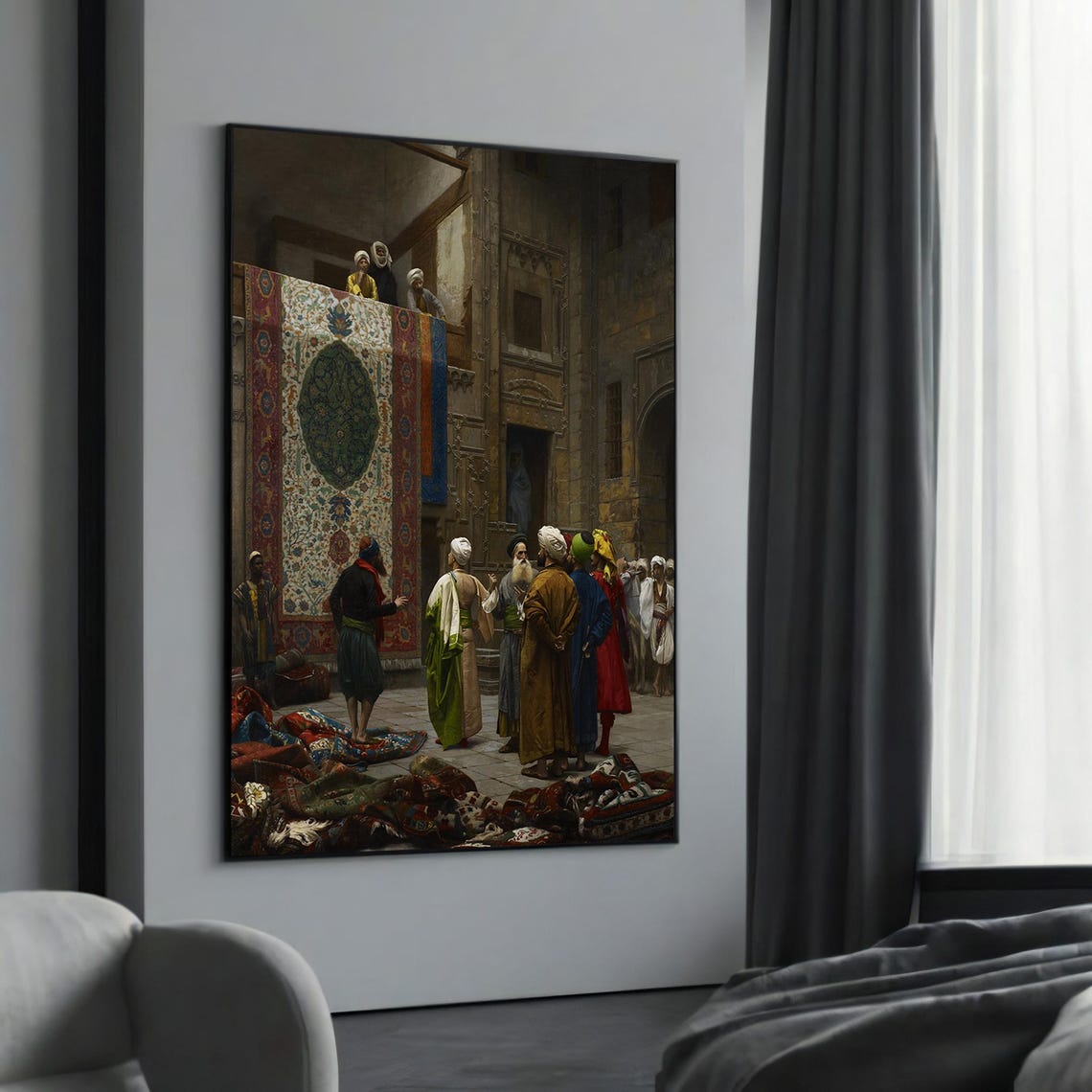 Jean Leon Gerome The Carpet Merchant Classic Orientalist Art Poster