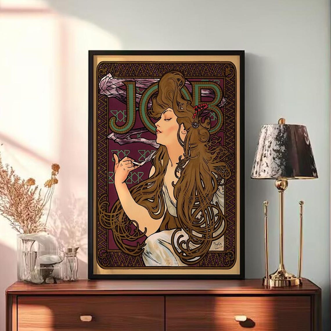 Job By Alphonse Mucha Art Poster Home Decor Wall Art Personalized Gift Custom Poster Wall Art Print - Image 3