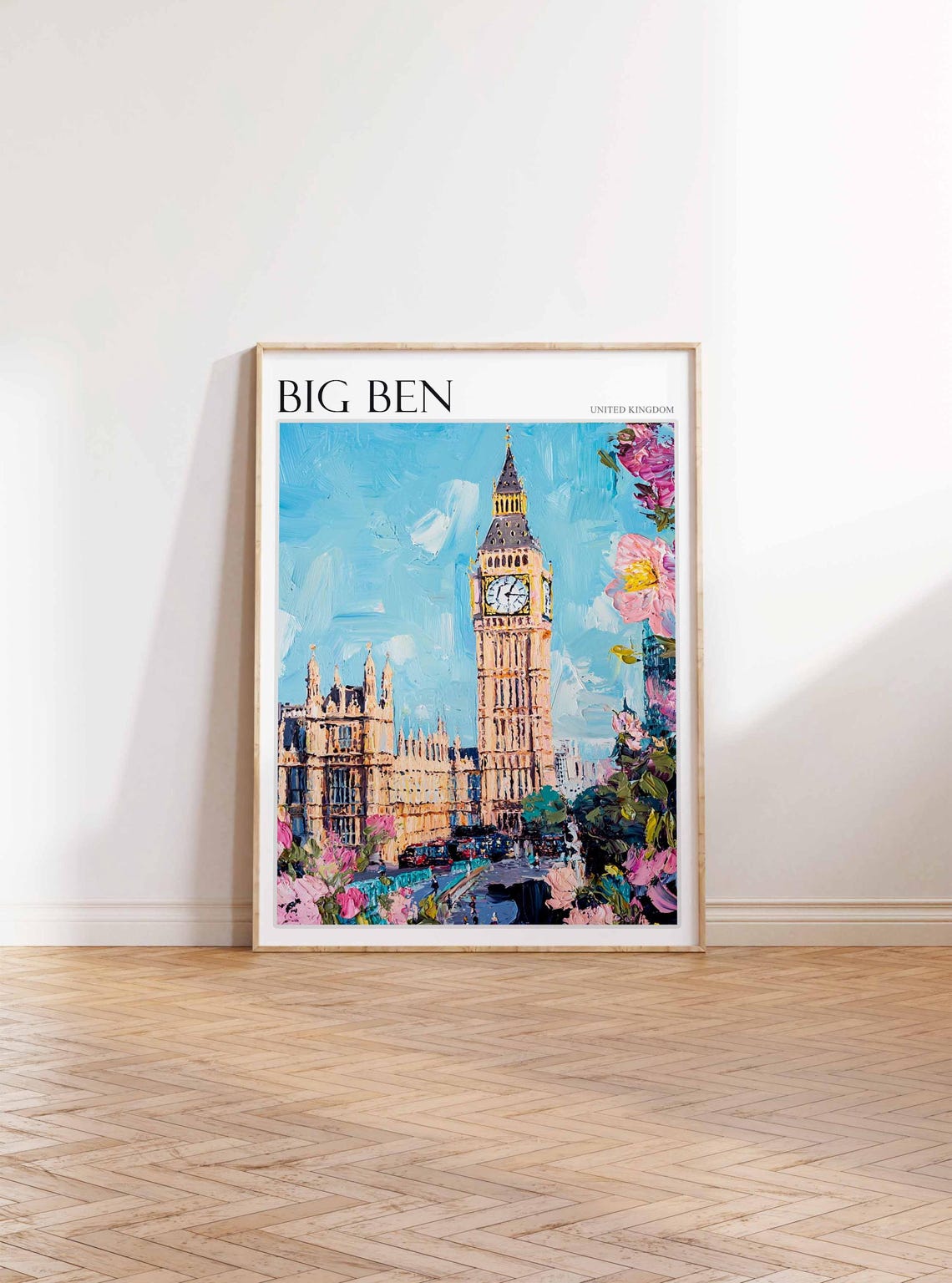 Big Ben Poster England Travel Print British Decor United Kingdom Travel Poster City Print Big Ben Gift Big Ben Travel Poster - Image 3