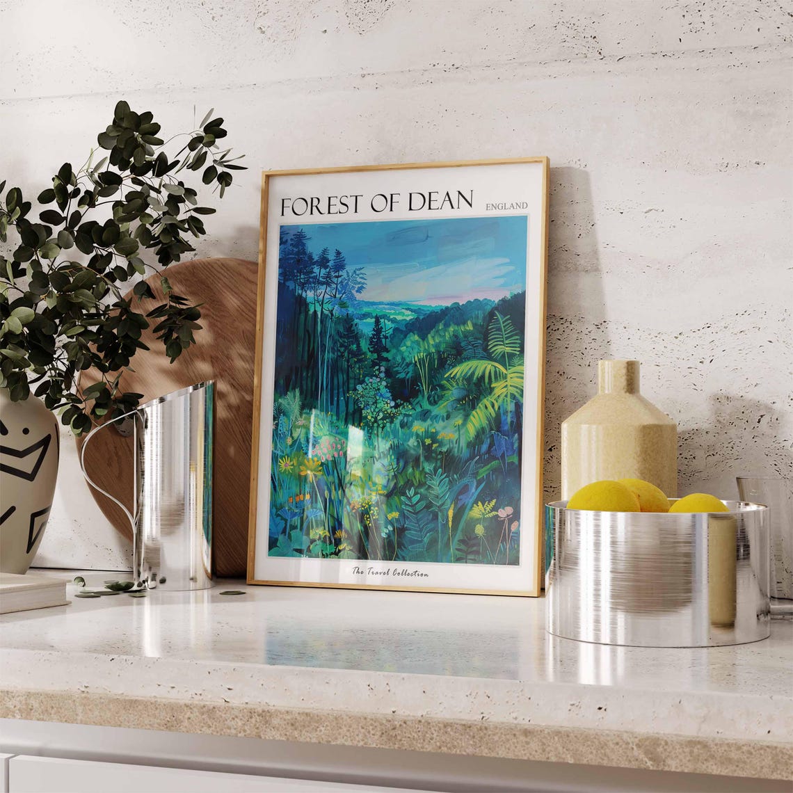 Forest Of Dean Poster England Travel Print Forest Of Dean Travel Art Forest Of Dean Wall Art England Travel Forest Of Dean Home Decor - Image 3