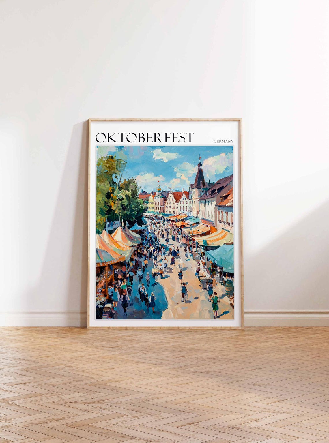Oktoberfest Poster Oktoberfest Travel Print German Travel Poster German City Art City Print Travel Poster Travel Wall Art German Gift - Image 2