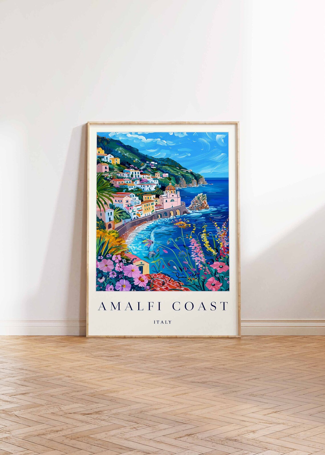 Amalfi Coast Travel Poster, Italy Wall Art - Image 3