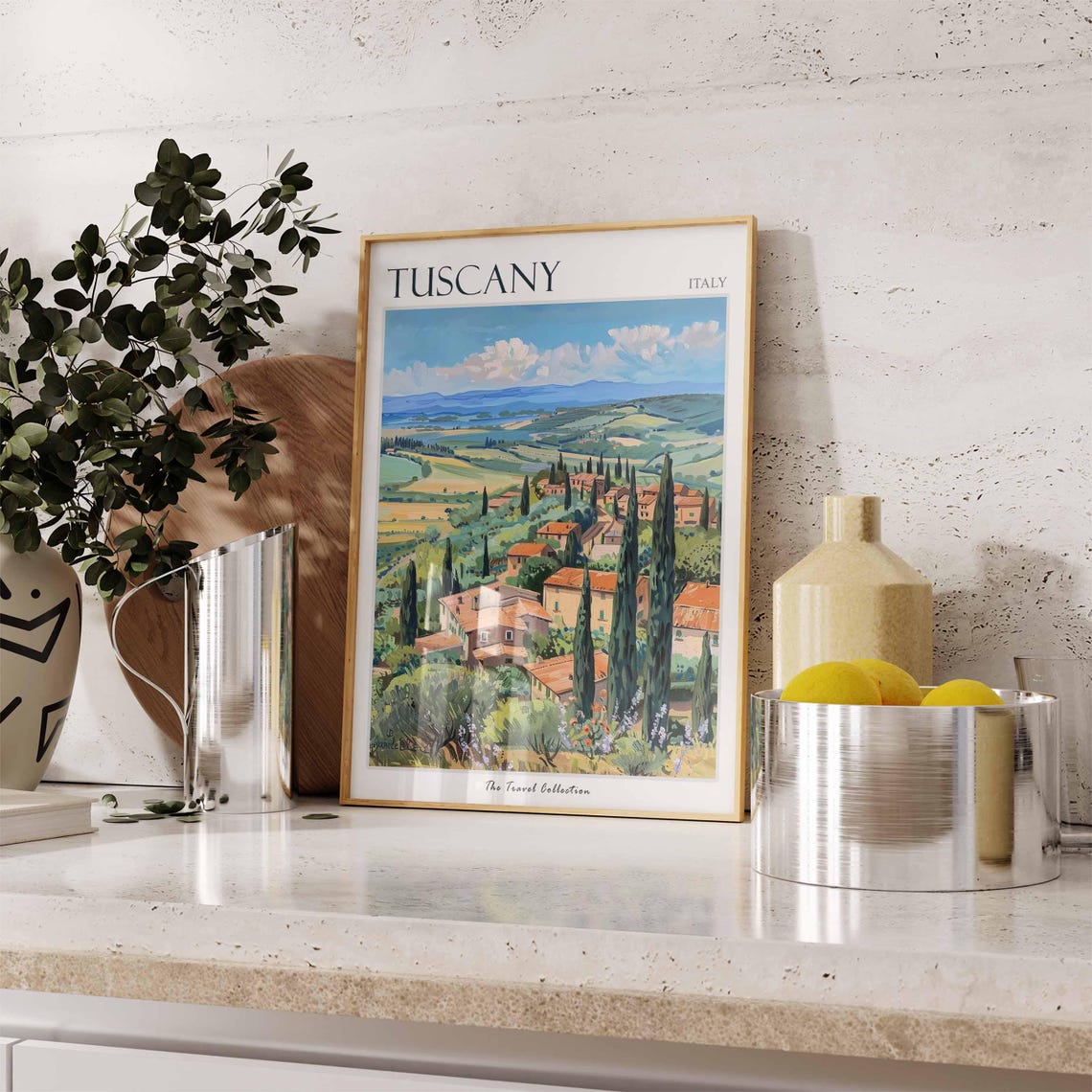 Tuscany Poster Tuscany Travel Print Italy Wall Art Italian Travel Print Italian Decor Italian Gift Tuscany Wall Art - Image 2
