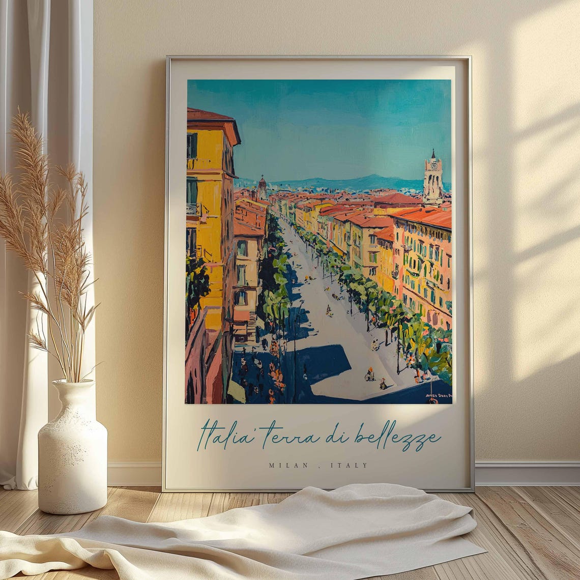 Milan Poster Italian Travel Print Milan Travel Art Milan Wall Art Italy Art Italy Travel Decor Italian Travel Gift - Image 2