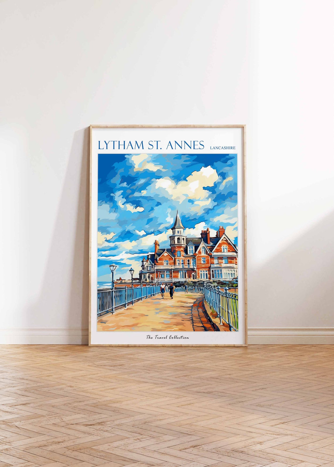 Lytham St Annes Lancashire Seaside Promenade Travel Art Poster - Image 2