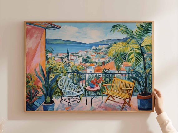 Colombia Travel Poster South America Landscape Art Print