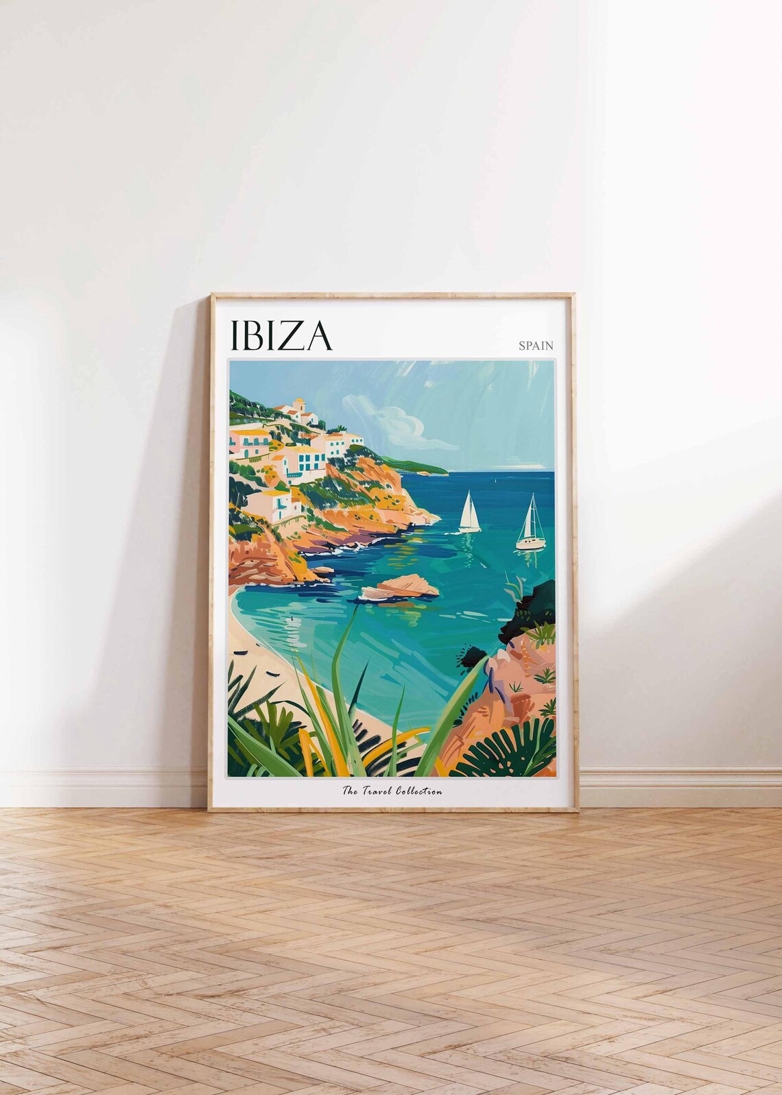 Ibiza Poster Ibiza Travel Print Spain Wall Art Spanish Travel Print Tropical Decor Ibiza Travel Art Ibiza Wall Art - Image 2