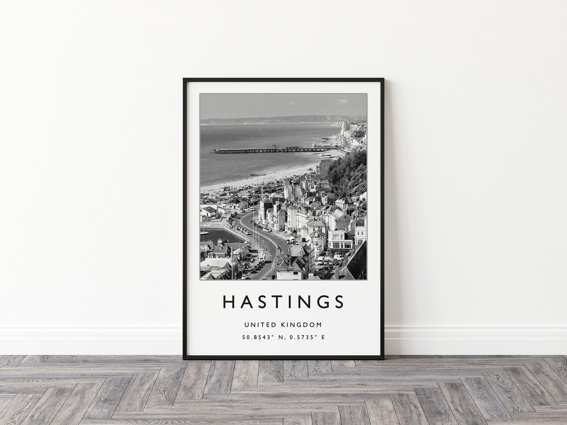 Hastings England Travel Poster, Seaside Art Print - Image 2