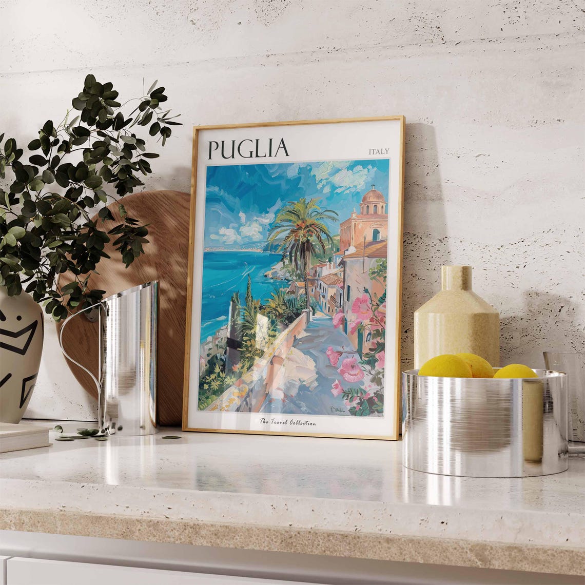 Puglia Poster Puglia Travel Print Italy Wall Art Italian Travel Print Italian Decor Italian Gift Puglia Wall Art - Image 2