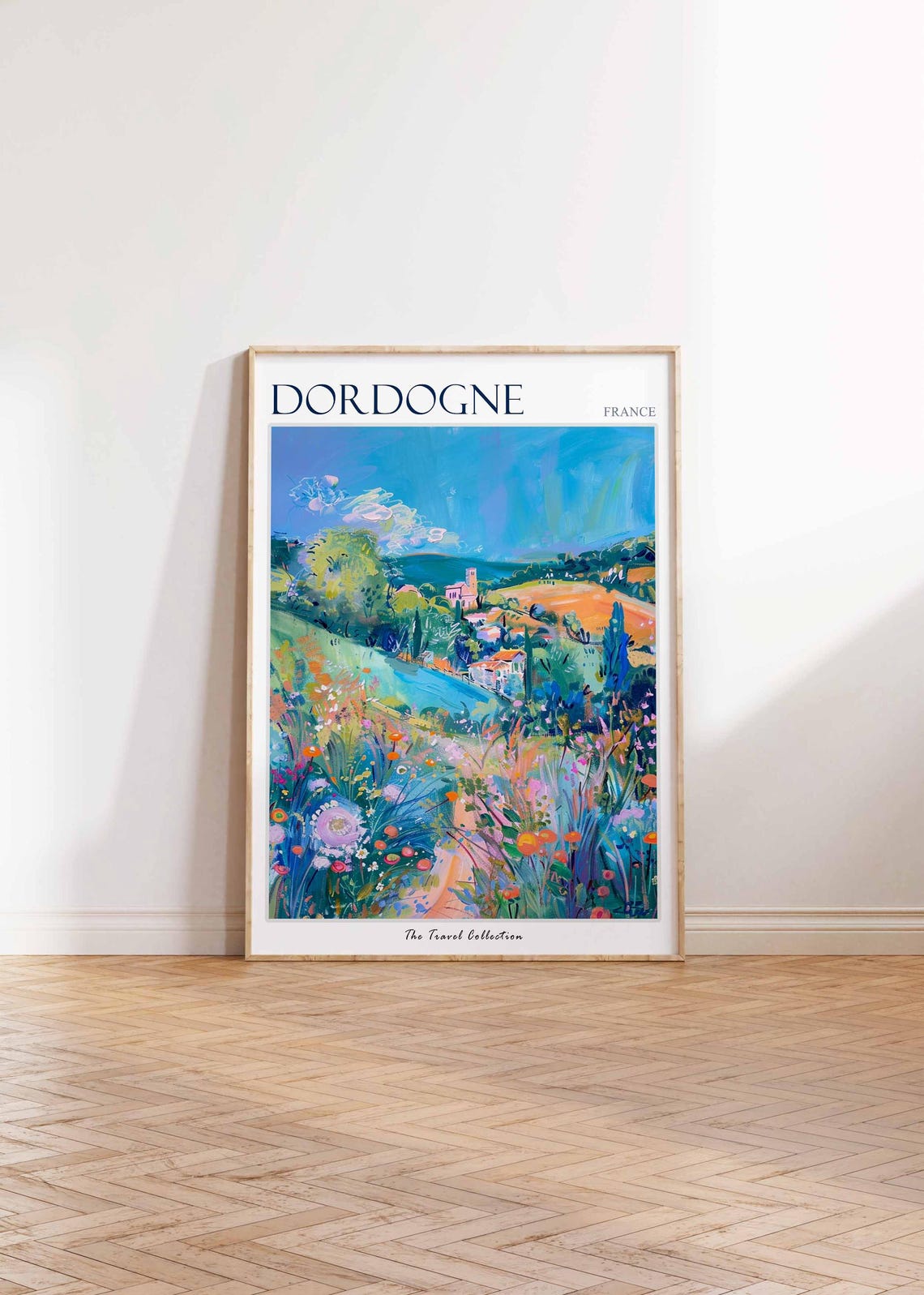 Dordogne Poster France Travel Print French Decor Europe Travel Poster European Wall Art Botanical Print Dordogne Travel Poster - Image 2
