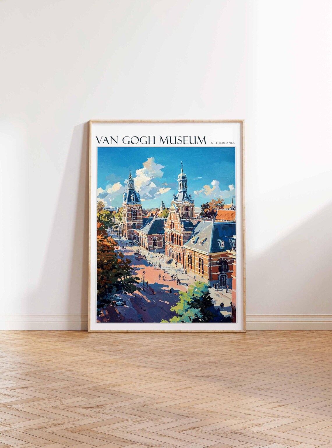 Van Gogh Museum Netherlands Grand Historic Square Painting Poster - Image 2