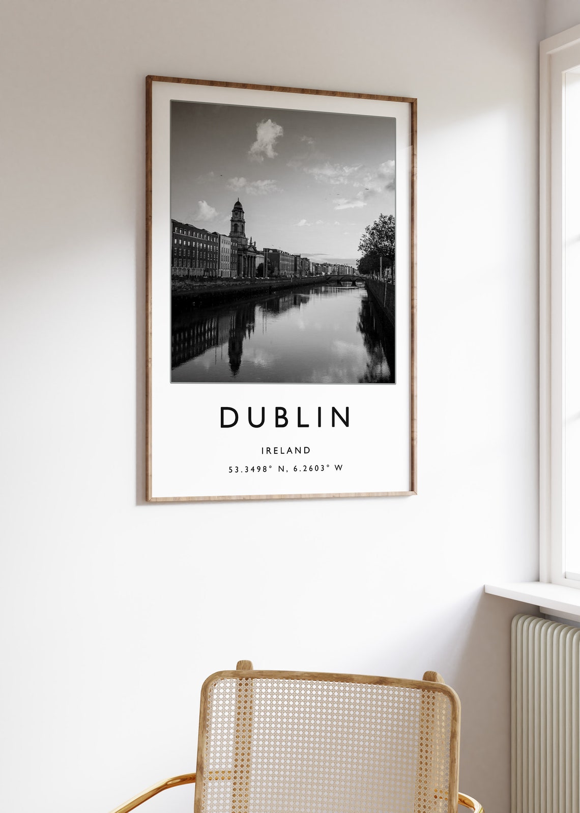 Dublin Travel Print Dublin Travel Poster Ireland Travel Print Irish Print Black And White Travel Poster Travel Art Travel Gift - Image 3