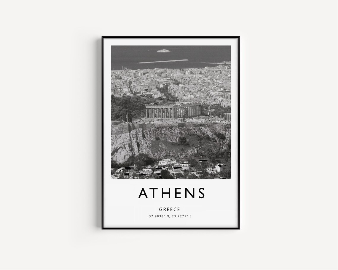 Athens Travel Poster, Greece Travel Art Print - Image 3