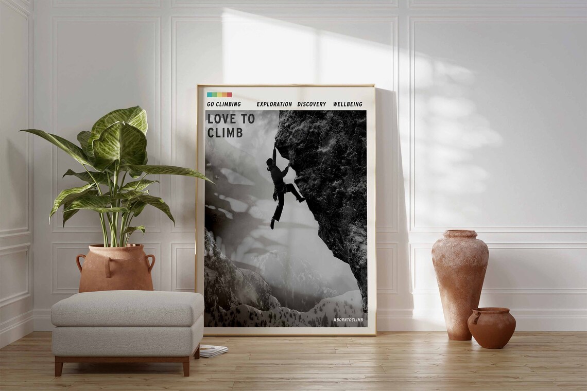 Climbing Adventure Wall Art Print for Climbers - Image 2