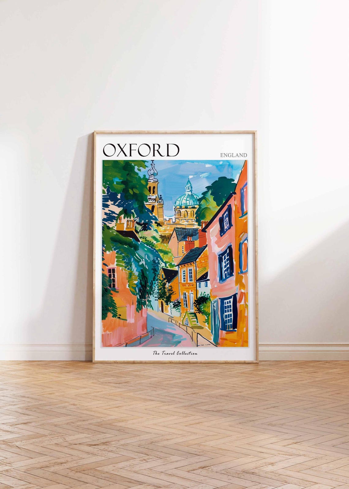 Oxford Poster England Travel Print British Decor United Kingdom Travel Poster City Print Oxford Gift Oxford Travel Poster - Image 2