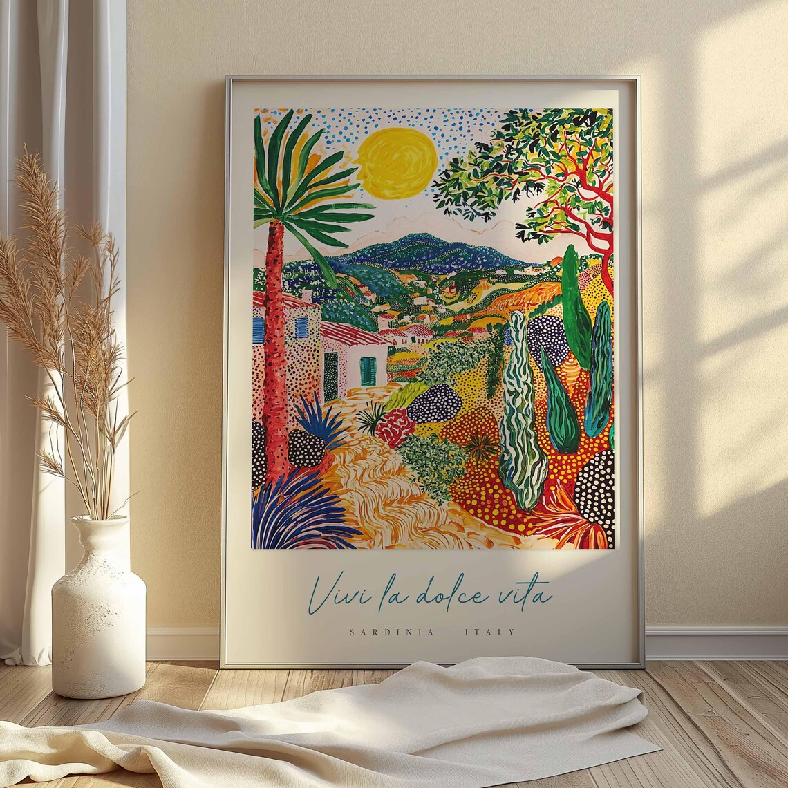 Sardinia Italian Travel Poster, Italy Travel Decor - Image 2
