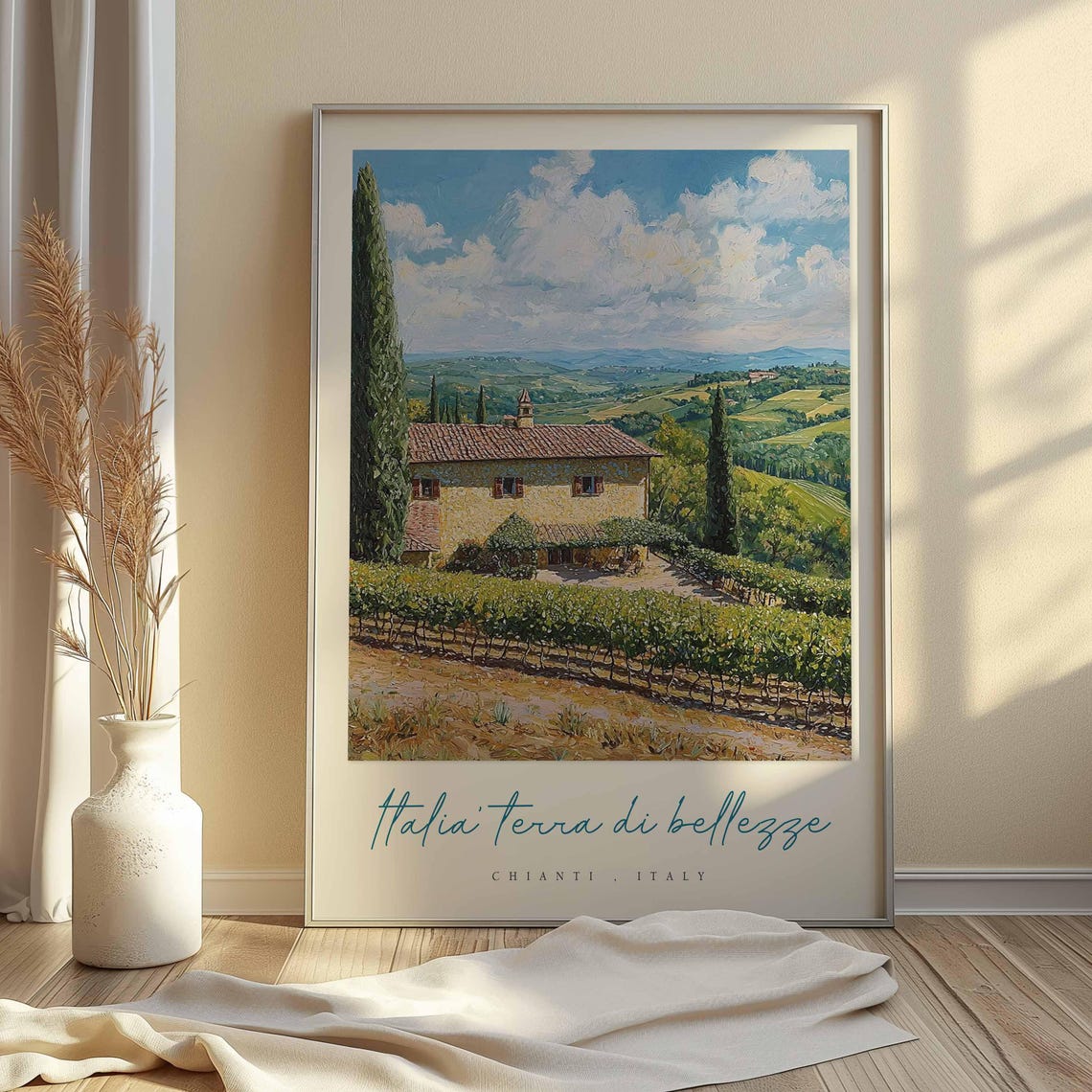 Chianti Poster Chianti Travel Print Chianti Travel Art Chianti Wall Art Italy Art Italy Travel Decor Italian Travel Gift - Image 2