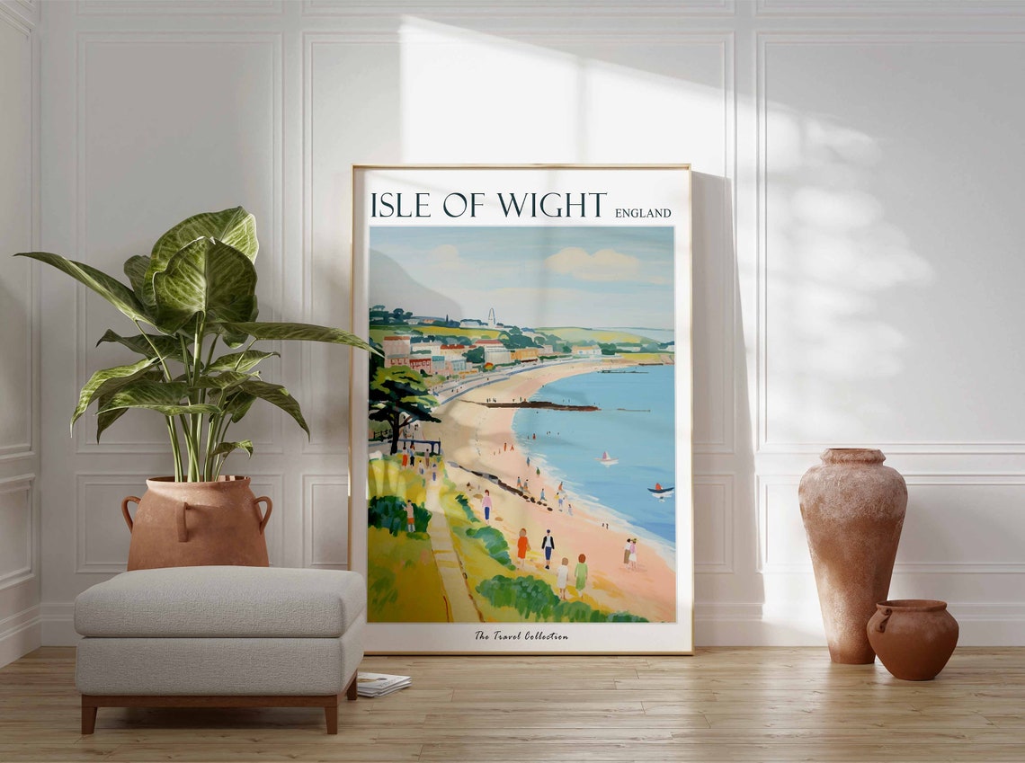 Isle Of Whithorn Poster Isle Of Whithorn Travel Print Scotland Travel Poster Scottish Decor Tropical Decor Isle Of Whithorn Gift - Image 3