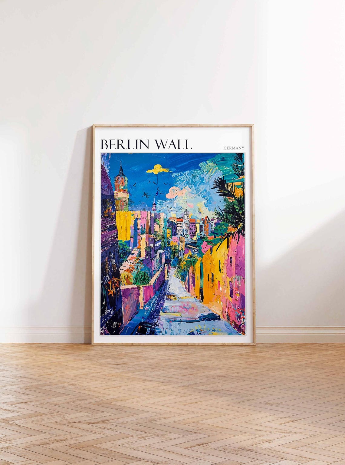 Berlin Wall Poster Germany Travel Print German Decor Europe Travel Poster European Wall Art City Print Berlin Wall Travel Poster - Image 3