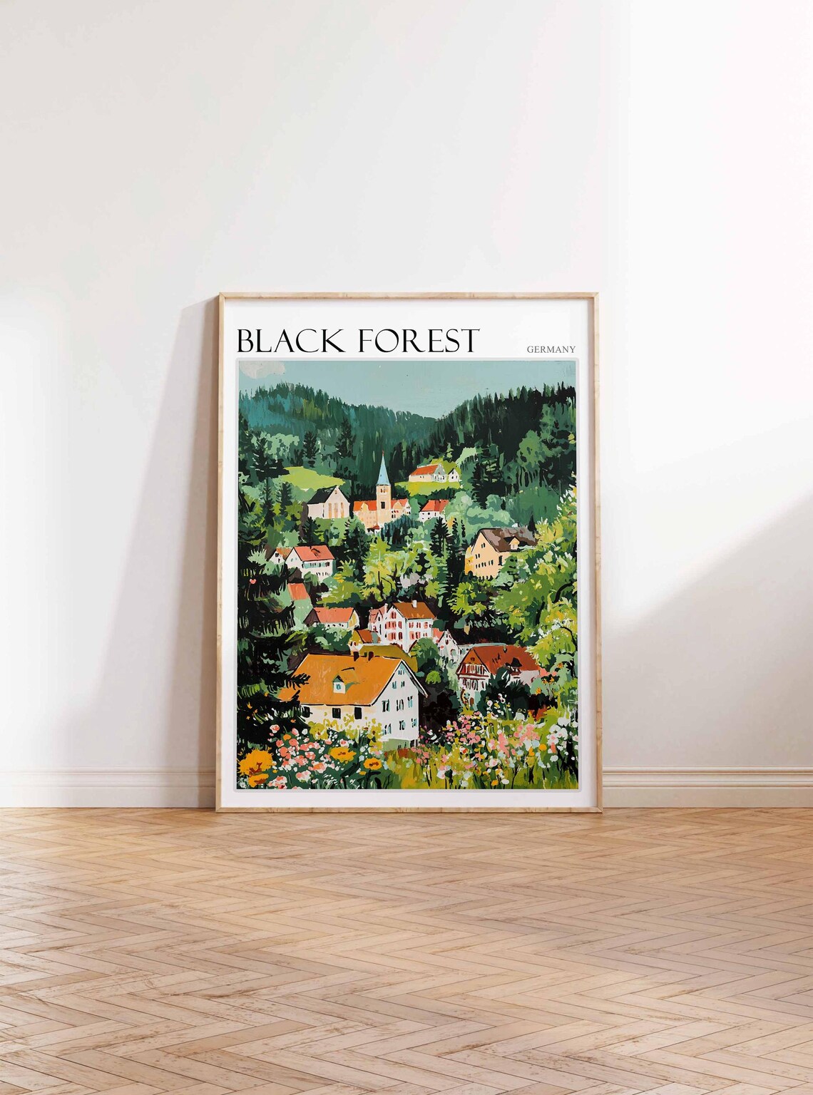 Black Forest Germany Travel Poster, Mountain Print - Image 3