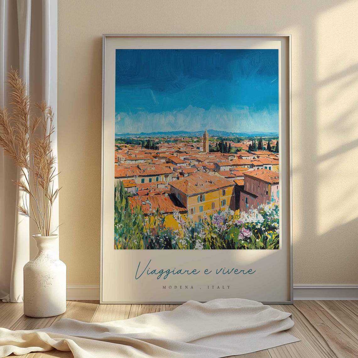 Modena Poster Italian Travel Print Modena Travel Art Modena Wall Art Italy Art Italy Travel Decor Italian Travel Gift - Image 2