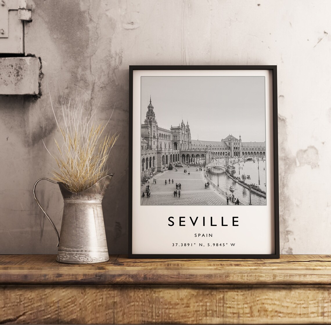 Seville Minimalist Travel Poster, Spain Travel Print - Image 3