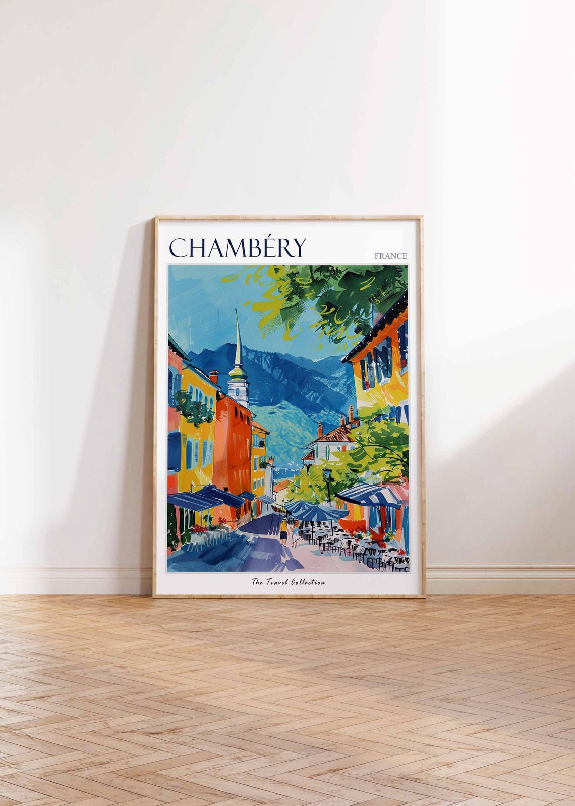 Chambry Poster France Travel Print French Decor Europe Travel Poster European Wall Art Chambry Gift Chambry Travel Poster - Image 2