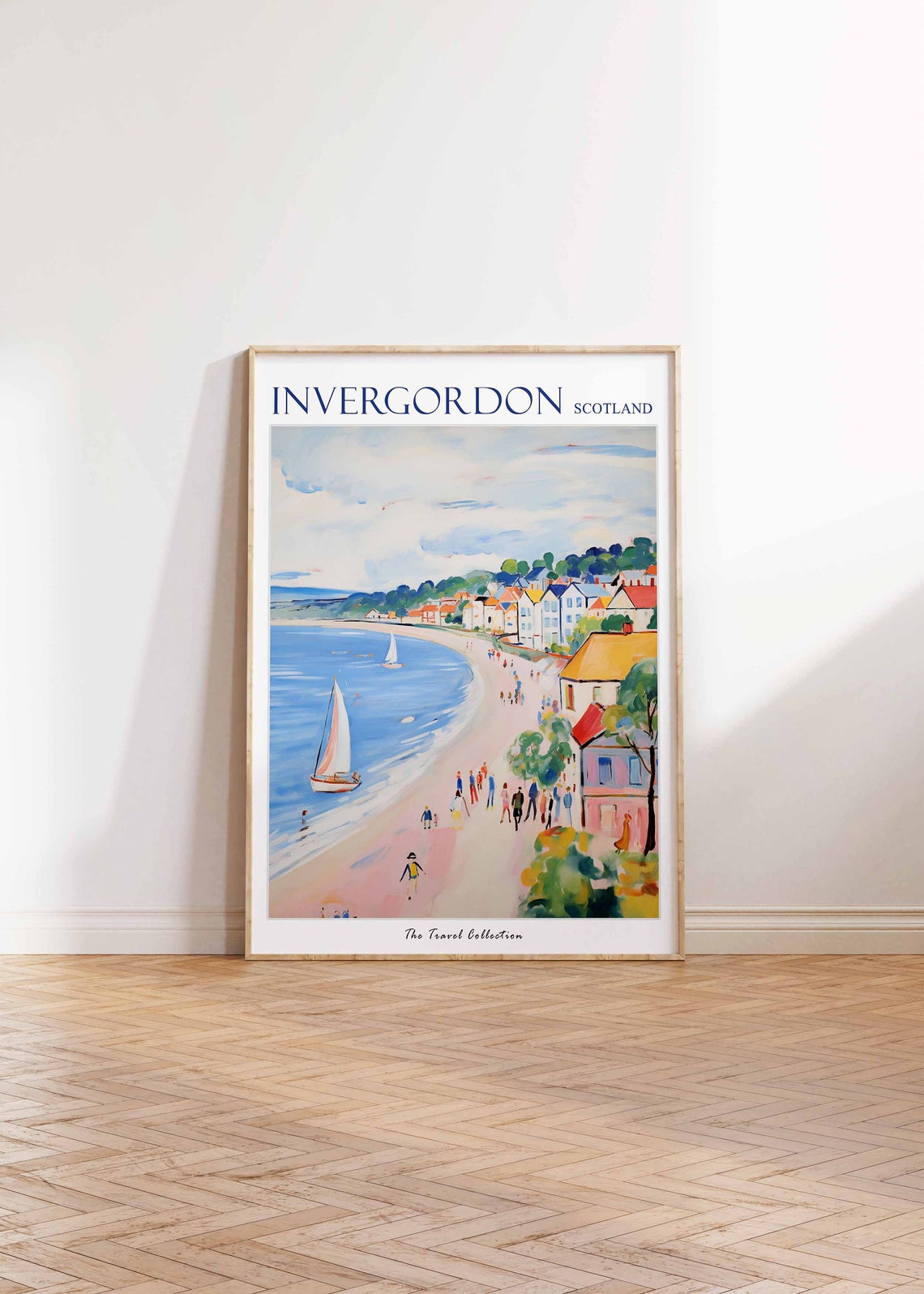 Invergordon Poster Invergordon Travel Print Scotland Travel Poster Scottish Decor Tropical Decor Sea Print Invergordon Travel Poster - Image 2