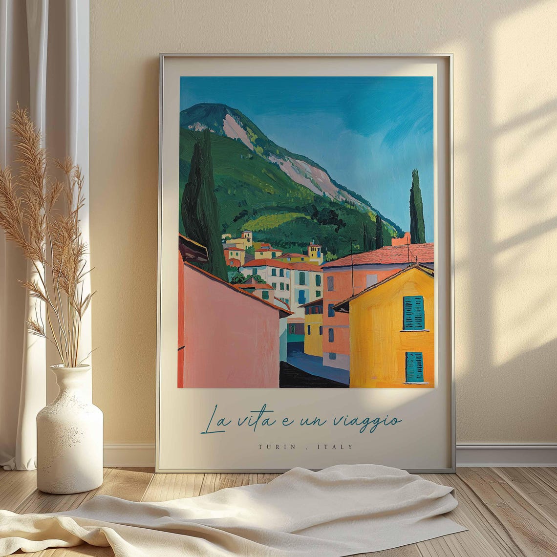 Turin Poster Italian Travel Print Turin Travel Art Turin Wall Art Italy Art Italy Travel Decor Italian Travel Gift - Image 2