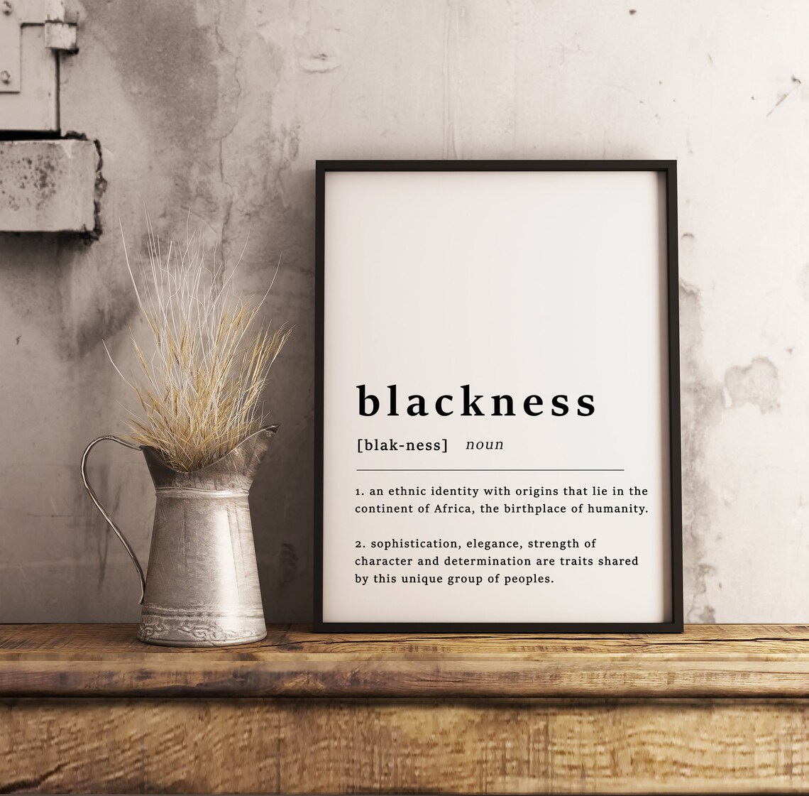 Definition Of Black Quote Art Print, African Decor - Image 3